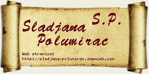 Slađana Polumirac vizit kartica